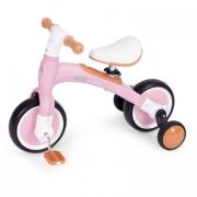 Bicicleta cu pedale 3 in 1 si roti ajutatoare ecotoys lc-v1359 - roz edeedilc-v1359pink