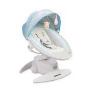 Leagan electric rotativ 360⁰ cu telecomanda, melodii, sunete, senzor de mișcare și inclinare reglabila Caretero OPTI Albastru PMICTERO-8006