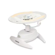 Leagan electric rotativ 360⁰ cu telecomanda, melodii, sunete, senzor de mișcare și inclinare reglabila Caretero OPTI Bej PMICTERO-8005