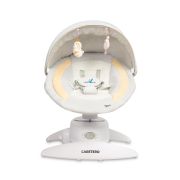 Leagan electric rotativ 360⁰ cu telecomanda, melodii, sunete, senzor de mișcare și inclinare reglabila Caretero OPTI Bej PMICTERO-8005
