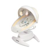 Leagan electric rotativ 360⁰ cu telecomanda, melodii, sunete, senzor de mișcare și inclinare reglabila Caretero OPTI Bej PMICTERO-8005