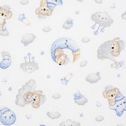 Saltea patut bebe, New Baby, Din spuma, Cu husa detasabila, 120x60x6 cm, 0 luni+, Blue Koala BYN53007