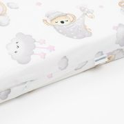 Saltea patut bebe, New Baby, Din spuma, Cu husa detasabila, 120x60x6 cm, 0 luni+, Pink Koala BYN53008