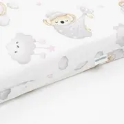 Saltea patut bebe, New Baby, Din spuma, Cu husa detasabila, 120x60x6 cm, 0 luni+, Pink Koala BYN53008