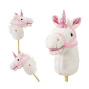 Calut de jucarie cu miscare si sunete, Hobby Horse, White, Milly Mally EKDmm7324