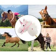 Calut de jucarie cu miscare si sunete, Hobby Horse, White, Milly Mally EKDmm7324