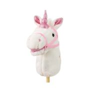 Calut de jucarie cu miscare si sunete, Hobby Horse, White, Milly Mally EKDmm7324