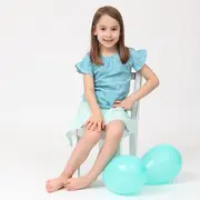 Fustita de vara pentru fete, din muselina, Minty, 80-86 cm (12-18 luni) KDEFVM1218MINTY