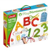 Joc cu sireturi Montessori ABC+123 ERFQ02808