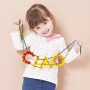 Joc cu sireturi Montessori ABC+123 ERFQ02808