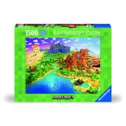 Ravensburger - Puzzle lumea Minecraft 1500 piese design nou ARTRVSPA00433