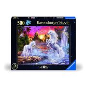 Ravensburger - Puzzle unicorni la rau 500 piese care lumineaza in intuneric design nou ARTRVSPA00471