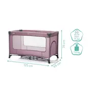 Patut pliabil Nizza raspberry, 120x60 cm, Fillikid