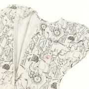 Sac de dormit nou-nascut Swaddle First Sleep Jungle Dreamland, 60 cm, 0.5 tog KDEFSJD00