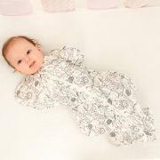 Sac de dormit nou-nascut Swaddle First Sleep Jungle Dreamland, 60 cm, 0.5 tog KDEFSJD00
