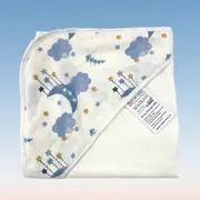 Prosop din muselina cu capison, 80x80 cm, blue Kreis design