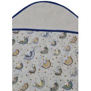 Prosop din muselina cu capison, 80x80 cm, blue Kreis design