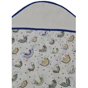 Prosop din muselina cu capison, 80x80 cm, blue Kreis design