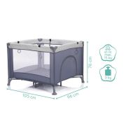 Tarc pentru copii Orlando Safari grey 105x96 Fillikid