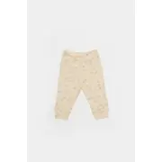 Set 3 piese:bluza, pantaloni si caciulita Printed, BabyCosy, 50% modal+50% bumbac, Stone (Marime: 6-9 luni) JEMBC-CSYM25504-6