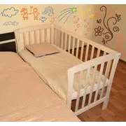 Patut pentru bebe junior Mos Ene natur, nu include saltea - MES006