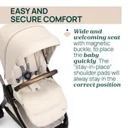Carucior copii 3 in 1 Chicco Bellagio, Amber Glow (bej deschis), First Seat Recline, 0luni+ CHC8713650+8713750+8710050-8