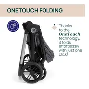 Carucior copii 3 in 1 Chicco Bellagio, Black Satin (gri inchis), 0luni+ CHC8713645+8713745+8714645-8