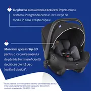 Carucior copii 3 in 1 Chicco Bellagio, Black Satin (gri inchis), 0luni+ CHC8713645+8713745+8714645-8