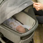 Carucior copii 3 in 1 Chicco Bellagio, Black Satin (gri inchis), 0luni+ CHC8713645+8713745+8714645-8