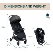 Carucior sport Chicco Glee, PlayFulBlack (Negru), 0luni+ CHC87068-8_PLAYFUL BLACK