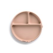 Farfurie BLW, Din silicon, Cu ventuze, 17 x 17 x 4 cm, BPA Free, Pale BYN8420421089347