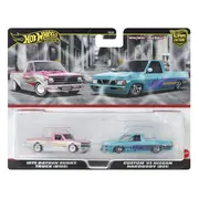HOT WHEELS PREMIUM SET 2 MASINUTE METALICE DATSUN SUNNY TRUCK SI NISSAN HARDBODY SCARA 1:64 VIVMTHBL96_HRR78