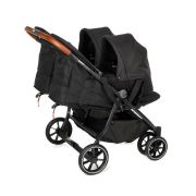 Landou portabil, Jane, Montare in carucior, Cu manere, Cu salteluta, 95% materiale reciclate cu protectie UPF50, 67x29.5x43 cm, 0-9 Kg, Cold Black BYN8420421085929