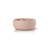 Set de masa, Jane, Din silicon, 2 piese, Cu bol si lingurita, BPA Free, Pale BYN8420421089323