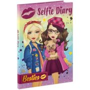 Agenda Besties Selfie 21x15 cm, 50 de file cu Stilou Magic Grafix GR140009 BBJGR140009_Initiala