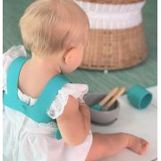 Baveta Flexi Bib Minikoioi, 100% Premium Silicone  – Aqua Green KRT101020002