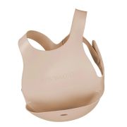 Baveta Flexi Bib Minikoioi, 100% Premium Silicone – Bubble Beige KRT101020009