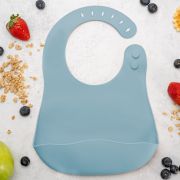 Baveta din silicon, AppeKids - Aqua Blue KRTAK275381