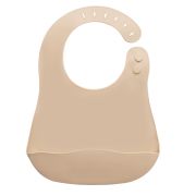 Baveta din silicon, AppeKids - Bubble Beige KRTAK275350