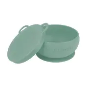 Bol Minikoioi cu Ventuza si Capac, 100% Premium Silicone &ndash; River Green KRT101080007
