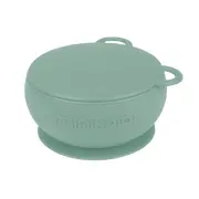 Bol Minikoioi cu Ventuza si Capac, 100% Premium Silicone &ndash; River Green KRT101080007