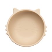 Bol din silicon, AppeKids, Kitty I - Bubble Beige KRTAK275206