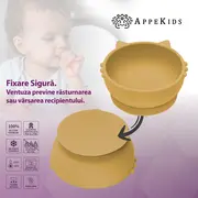 Bol din silicon, AppeKids, Kitty I - Honey KRTAK275213