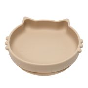 Bol din silicon, AppeKids, Kitty II - Bubble Beige KRTAK275251