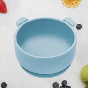Bol din silicon cu ventuza, AppeKids, The Little Bear - Aqua Blue KRTAK275138