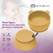 Bol din silicon cu ventuza, AppeKids, The Little Bear - Honey KRTAK275114