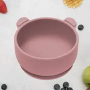 Bol din silicon cu ventuza, AppeKids, The Little Bear - Old Rose KRTAK275121