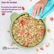 Bol din silicon cu ventuza, AppeKids, The Little Bear - Raw Green KRTAK275145