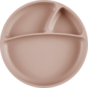 Farfurie compartimentata Minikoioi, 100% Premium Silicone – Bubble Beige KRT101050008