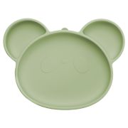 Farfurie din silicon cu ventuza, AppeKids, Panda - Raw Green KRTAK275893